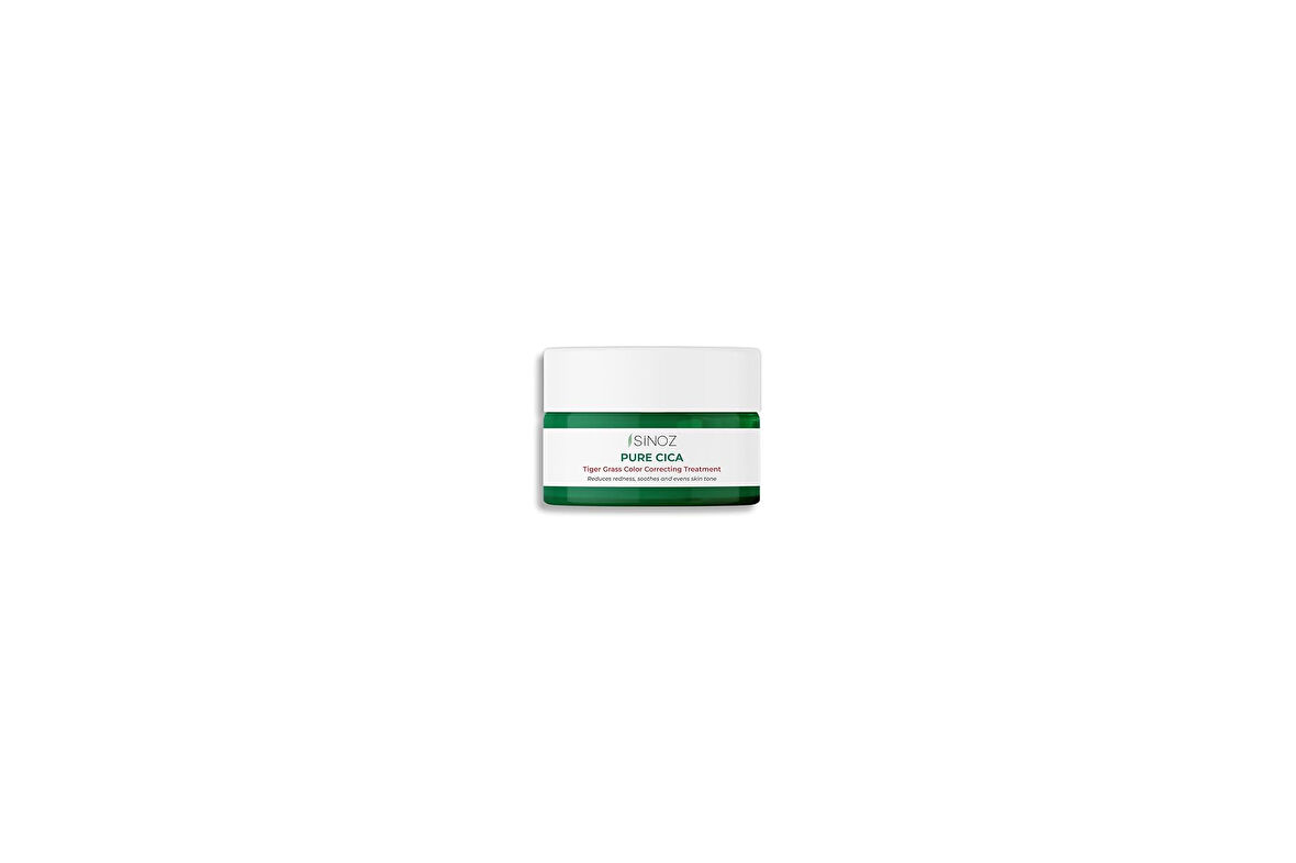 Sinoz Pure Cica Tiger Grass Ton Eşitleyici Yoğun Onarıcı Yatıştırıcı Kızarıklık Karşıtı Yüz Kremi 15 ml