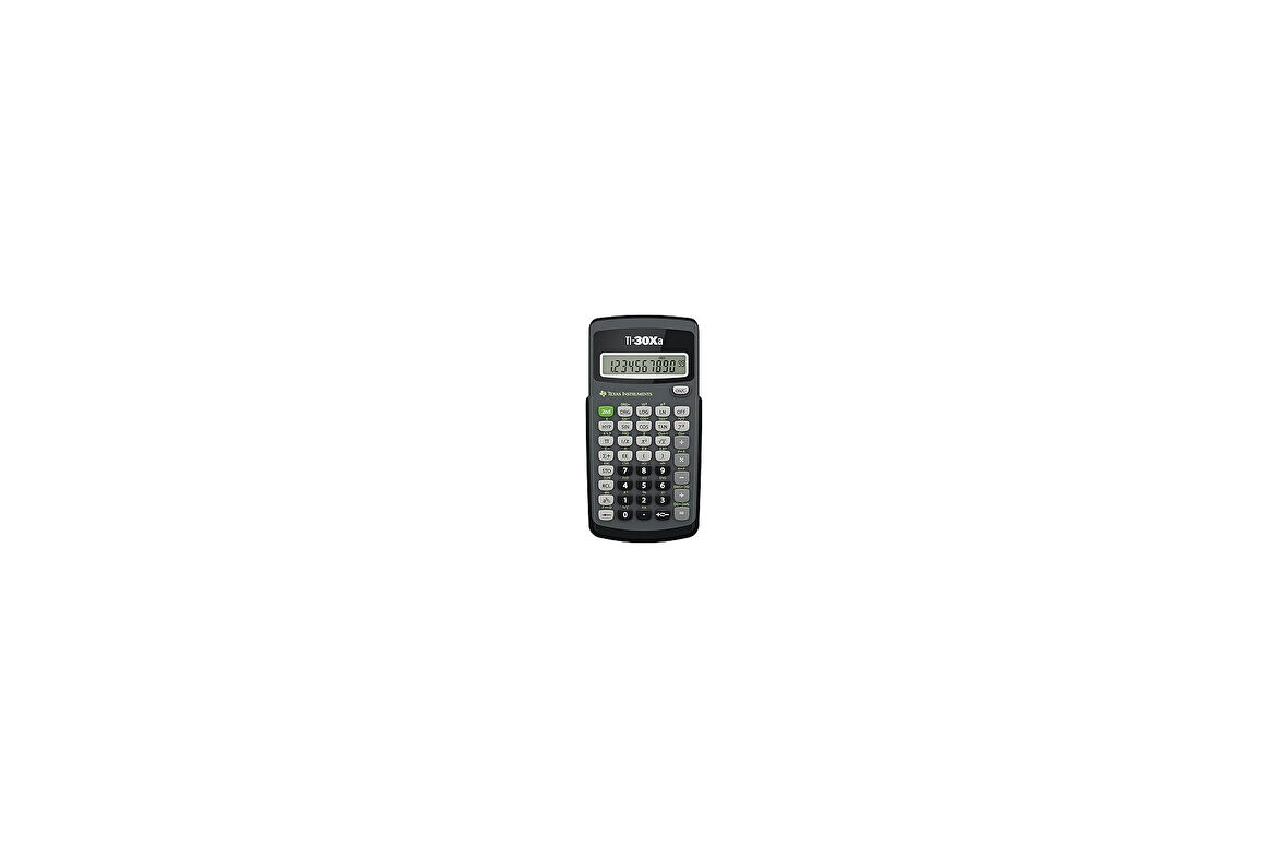 Texas Instruments TI-30 Xa okul hesap makinesi gri siyah