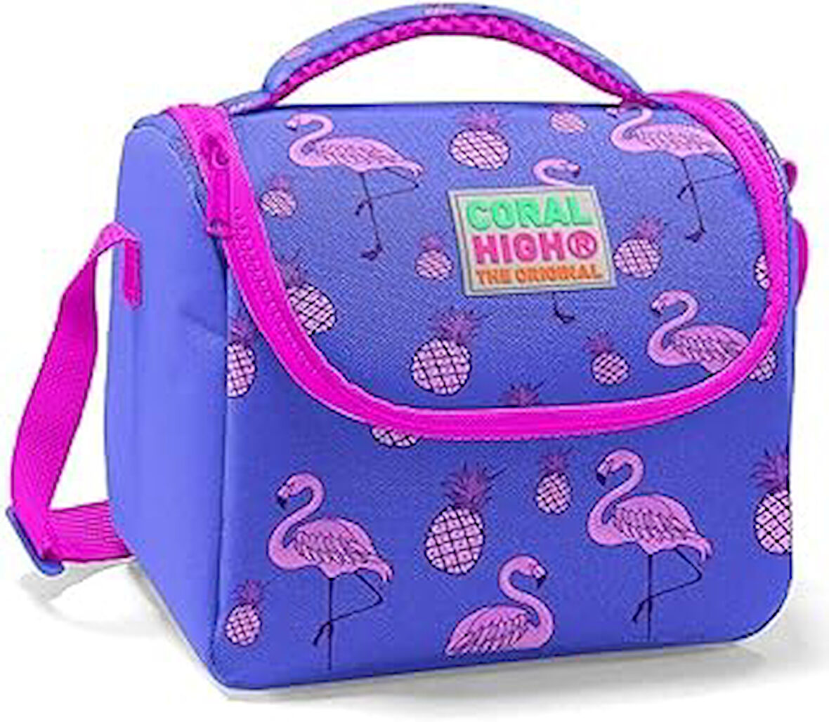 Coral High Kız Lavanta Flamingo Okul Beslenme Çantası - Isı Yalıtımlı
