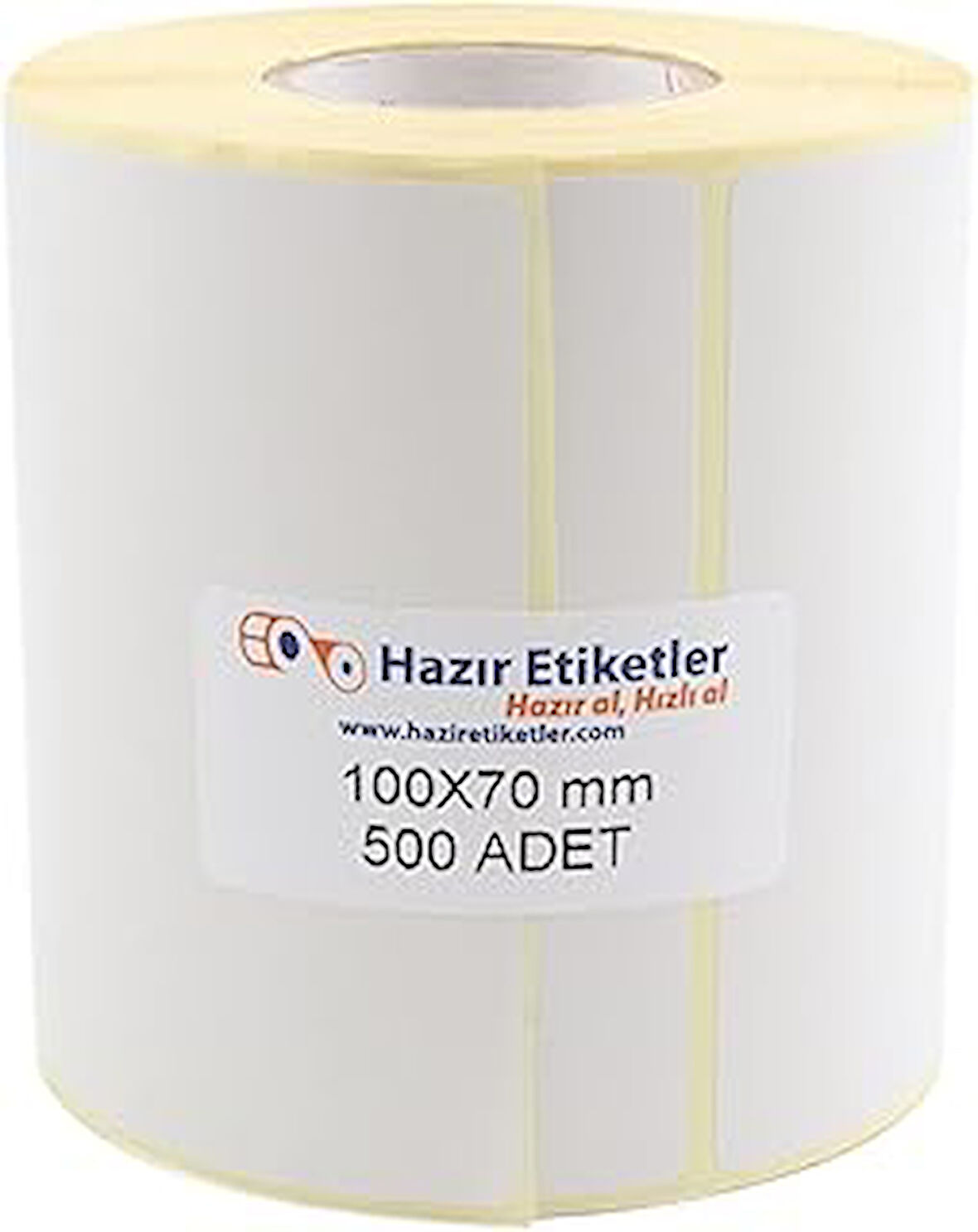 hazır etiketler , hazır al hızlı al Kargo Etiketi Eko Termal Etiket 100mm x 70mm Ruloda 500 Adet 40mm Kuka Çapında Direk Termal Transfer Etiketi