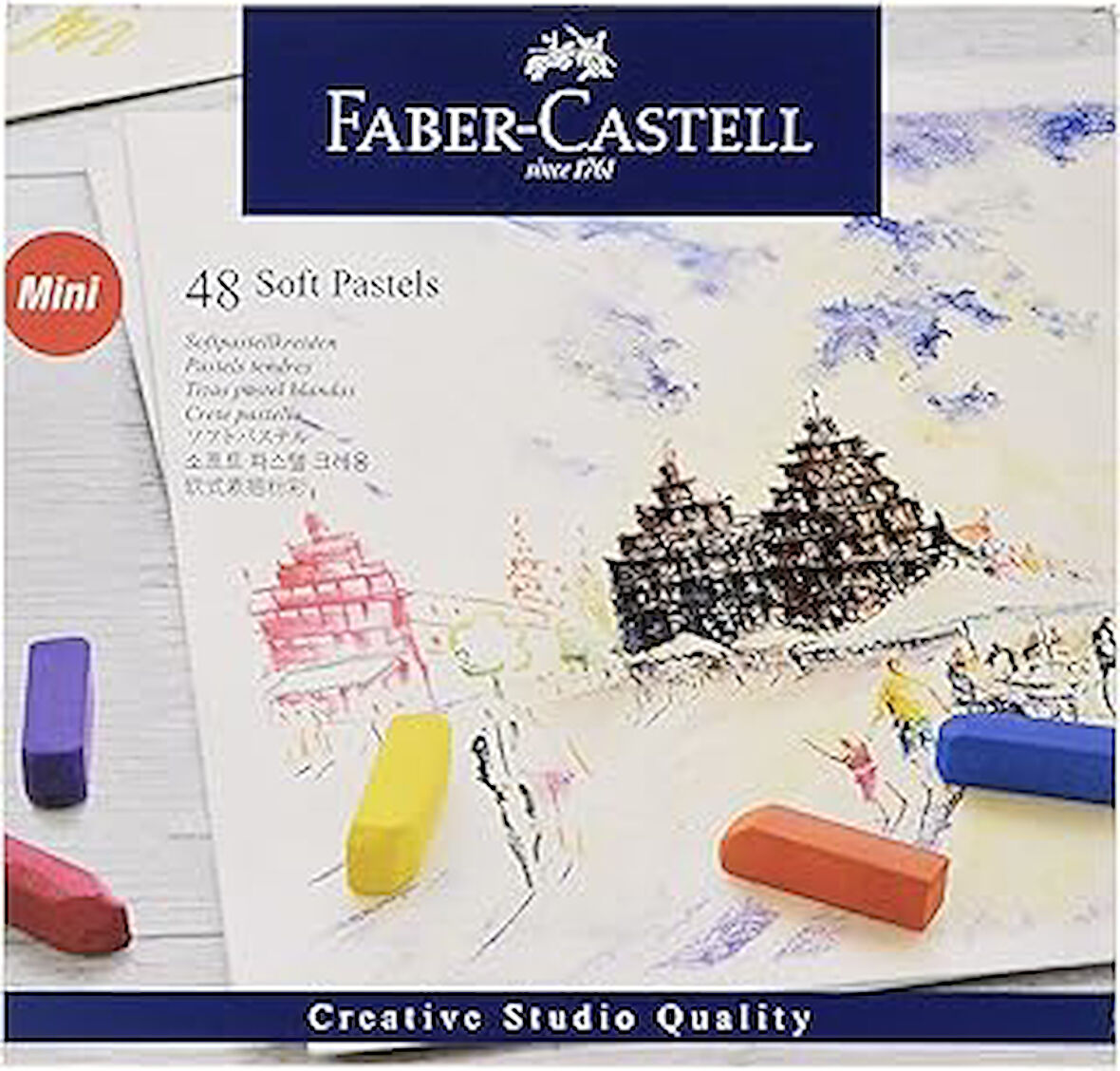 Creative Studio Mini Toz Pastel Boya , 48 Renk