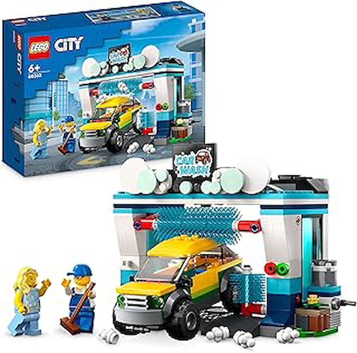 LEGO® City Oto Yıkama 60362 Oyuncak Yapım Seti