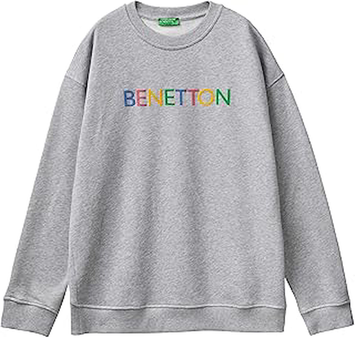 United Colors of Erkek G/C M/L 3j68u100f UZUN KOLLU BİSİKLET YAKA SWEATSHIRT