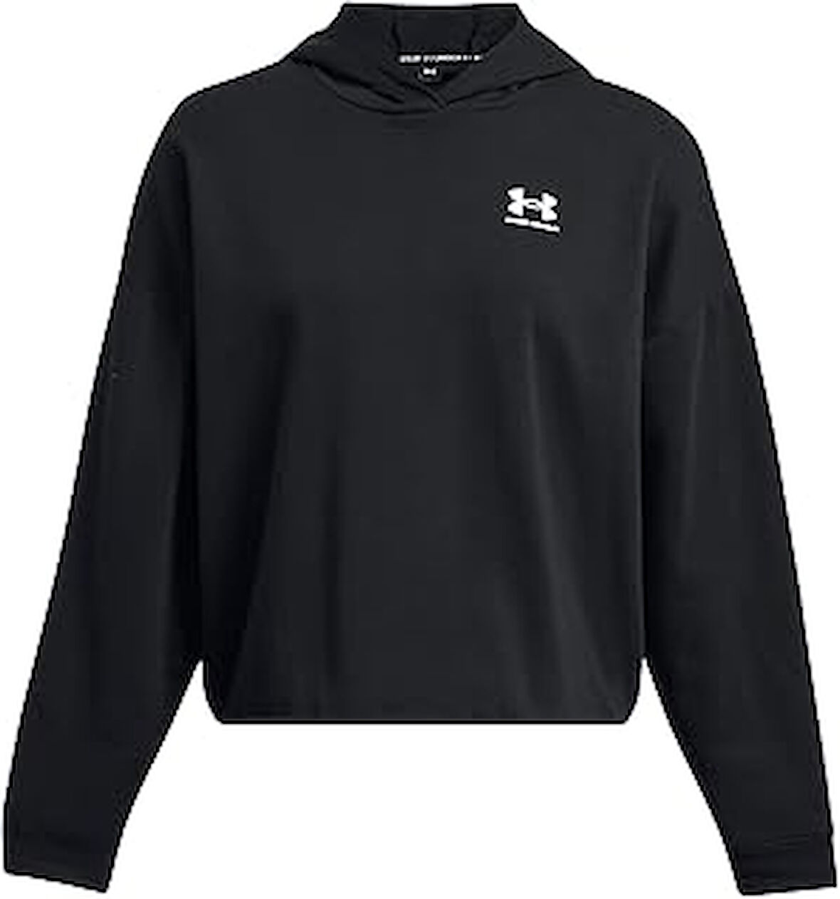 Under Armour Kadın Sweatshirt UA Rival Terry OS Hoodie Black - White LG