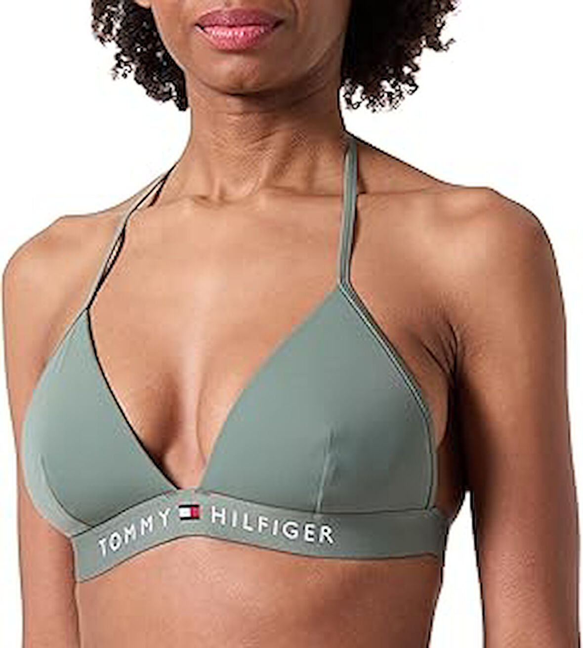 Tommy Hilfiger Triangle Fixed Foam Bikini Üstü Kadın