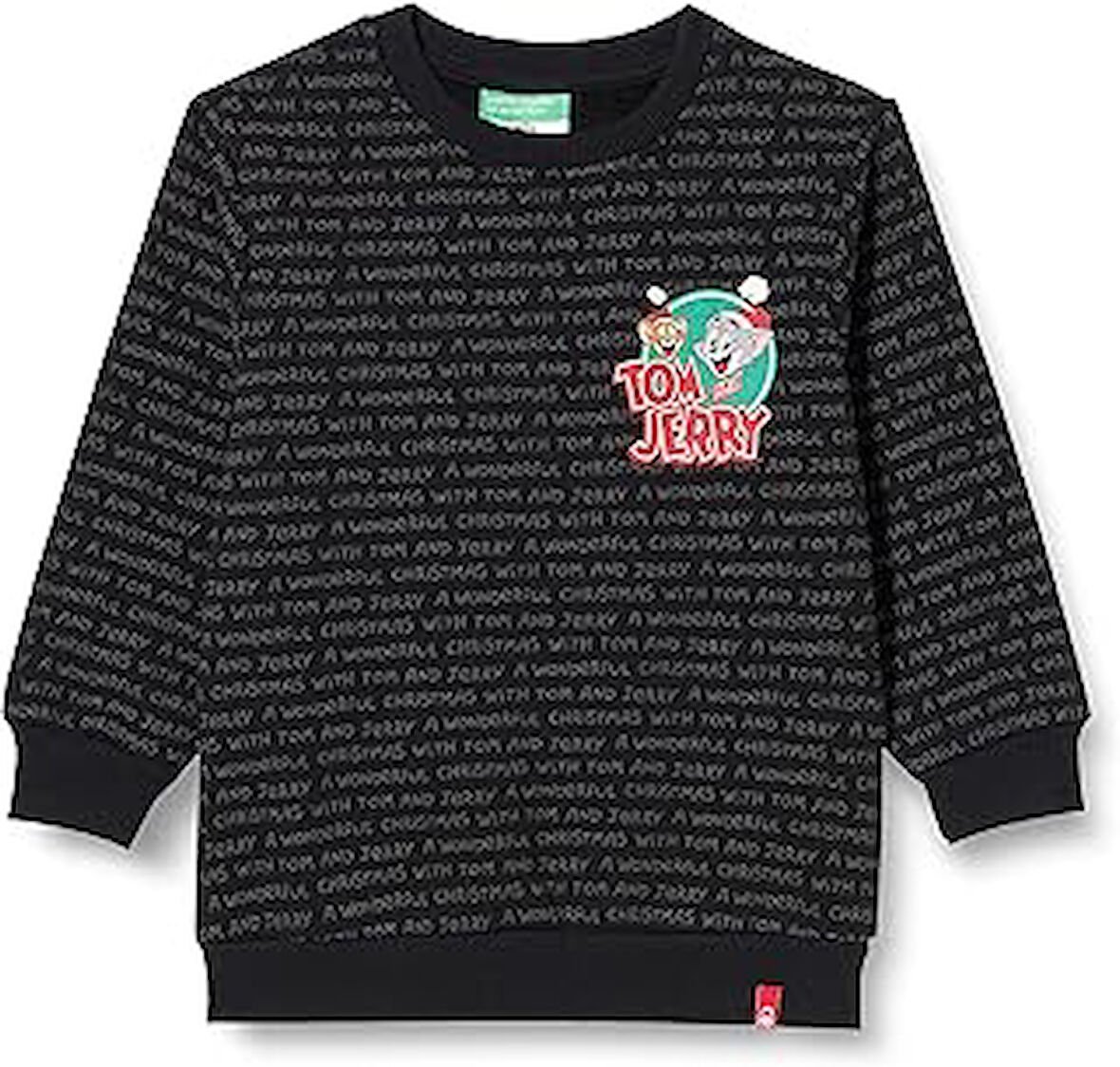 United Colors of Erkek Tom&Jerry Baskılı Sweatshirt Sweatshirt, Mix, 12-18 Ay