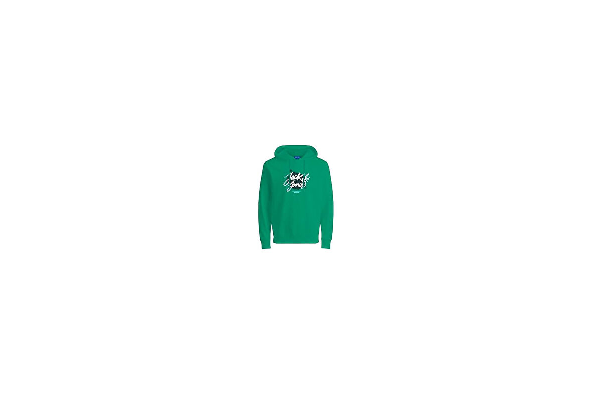 JACK & JONES ORIGINALS Erkek JORSERGEY SWEAT HOOD FST Sweatshirt, Yeşil, L