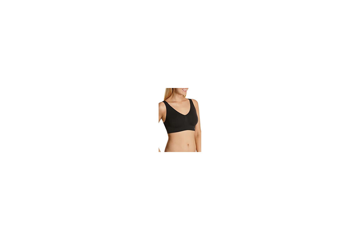 Kadın Modal Crop Top Büstiyer Toparlayıcı Seamless Dikişsiz Kalın Askılı Örme Bustiyer