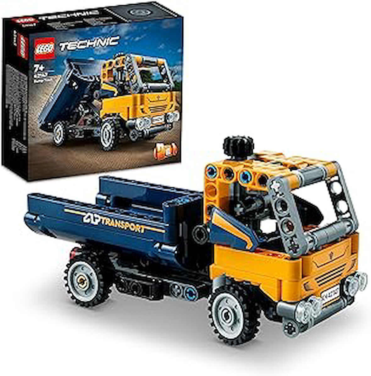 LEGO® Technic Damperli Kamyon 42147 - İnşaat Oyuncaklarını Seven 7 Yaş ve Üzeri Çocuklar için Oyuncak Yapım Seti