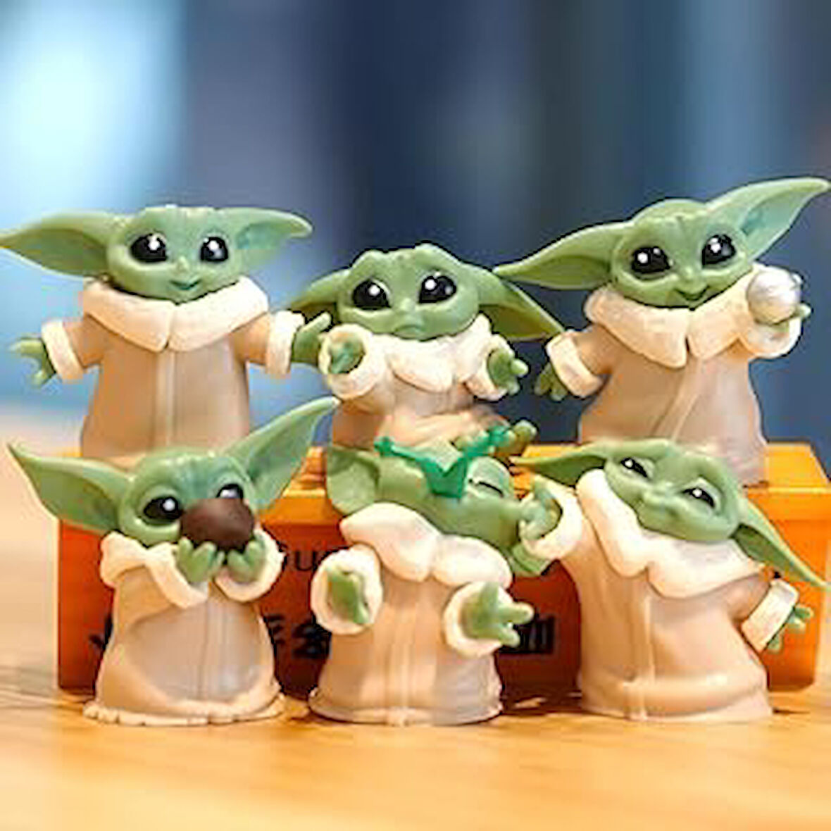 Senon 6 lı Bebek Yoda Görünümlü Biblo Dekoratif Hediyelik