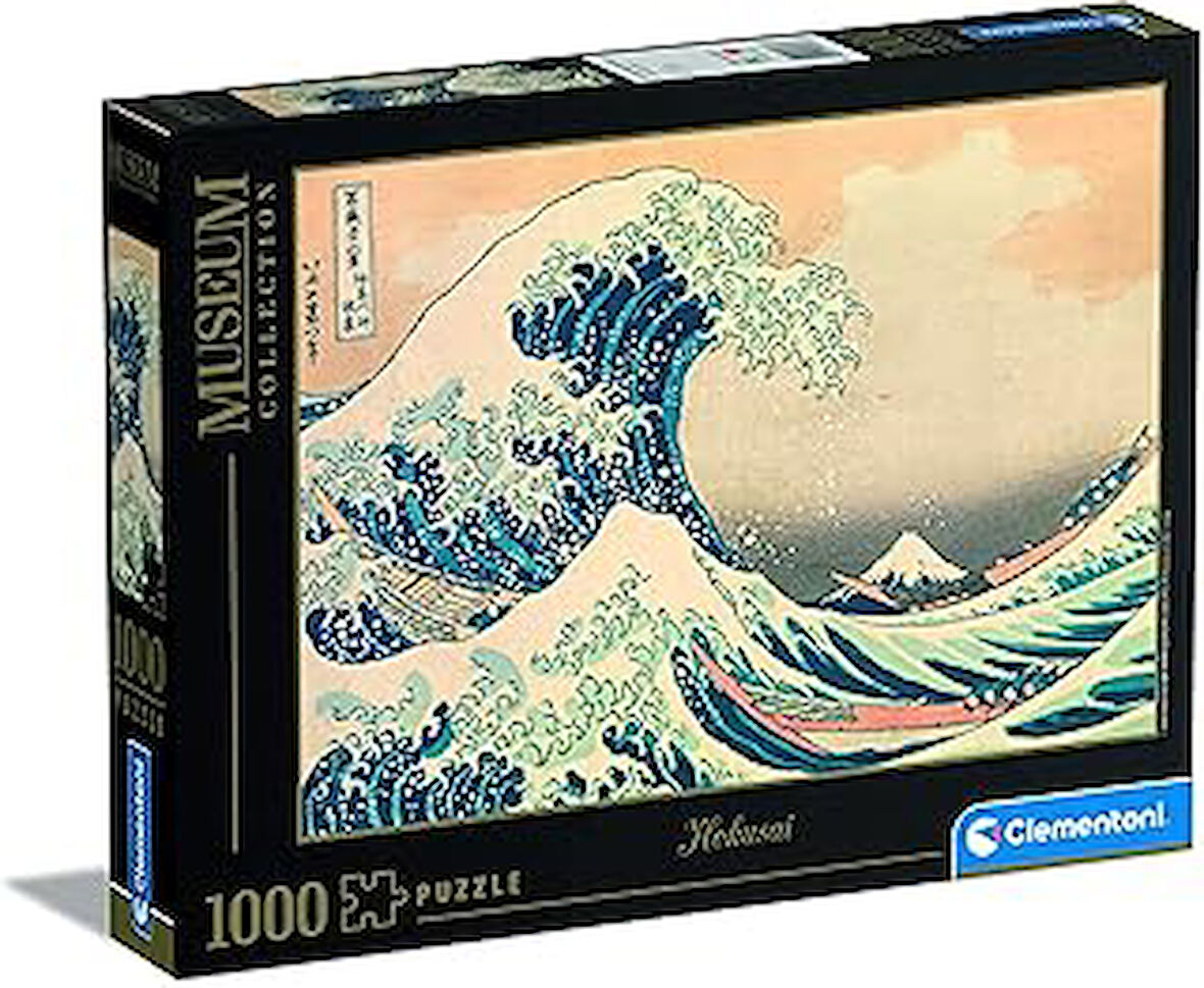 - 1000 Parça Museum Collection Yetişkin Puzzle - Hokusai “The Great Wave”