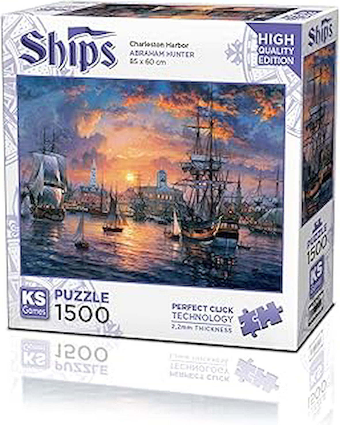 KS Games 1500 Parça Charleston Limanı Puzzle