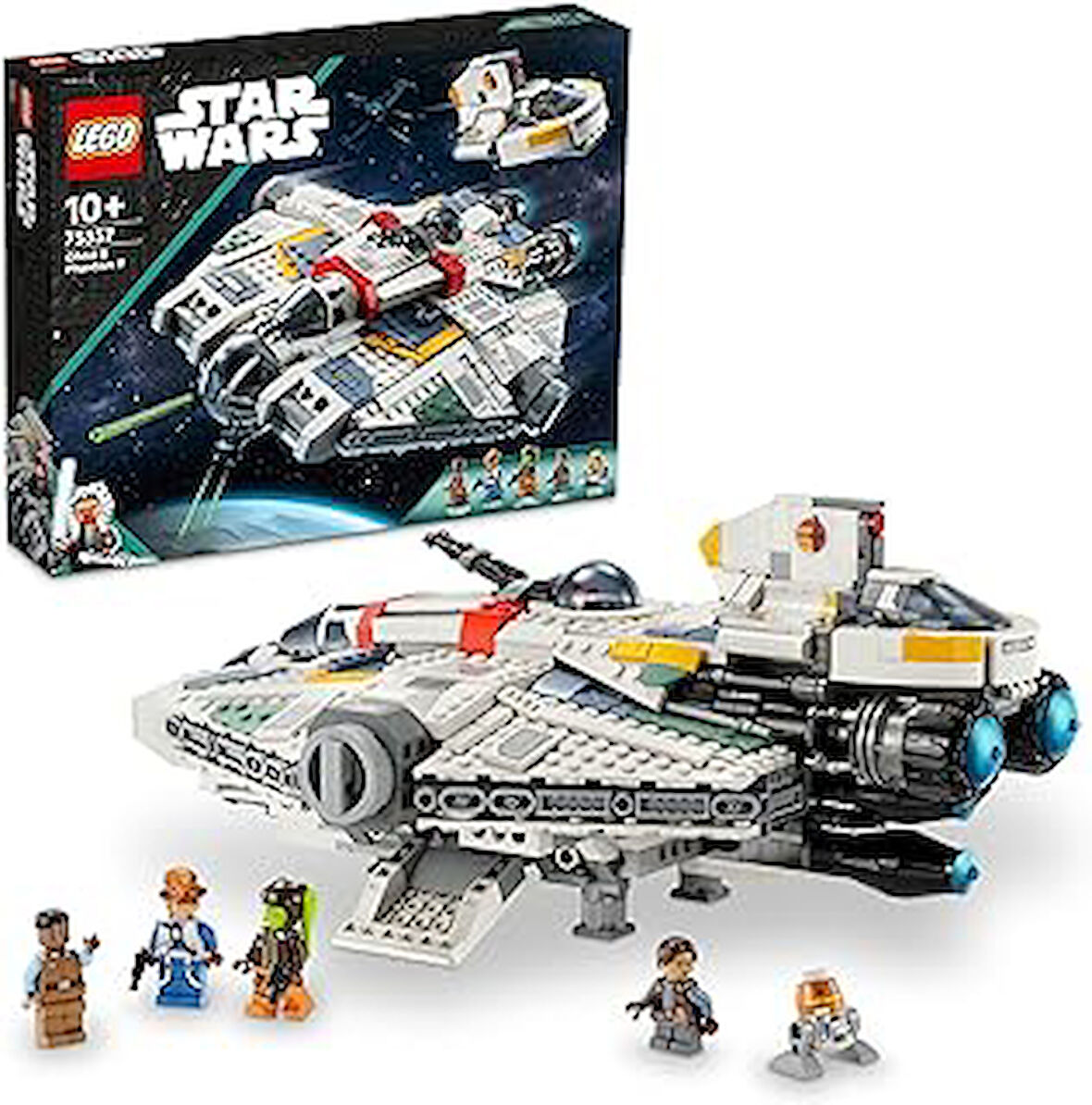 LEGO® Star Wars: Ahsoka Ghost ve Phantom II 75357-10 Yaş ve Üzeri Star Wars Hayranı Çocuklar için Yaratıcı Oyuncak Yapım Seti