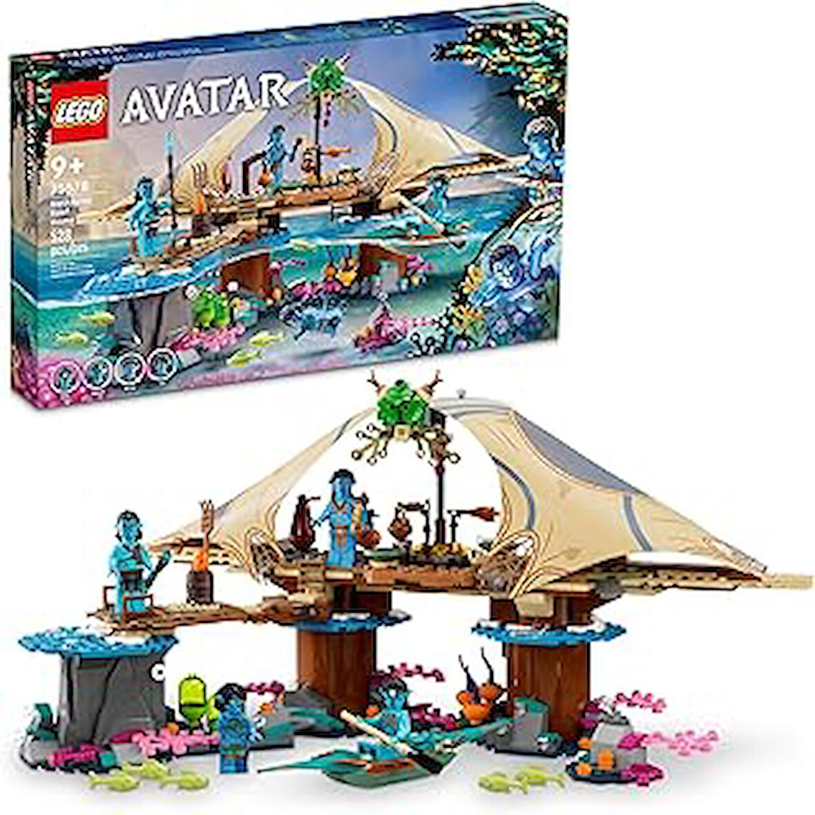 LEGO® Avatar Metkayina Resif Evi 75578-9 Yaş ve Üzeri Çocuklar için 4 Minifigür İçeren Koleksiyonluk Yaratıcı Oyuncak Yapım Seti