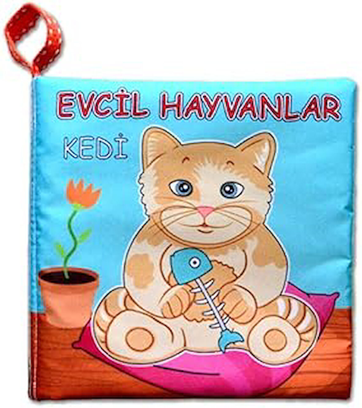 Evcil Hayvanlar Sessiz Kumaş Kitap - Bez Kitap , Eğitici Oyuncak , Yumuşak ve Hışırtılı