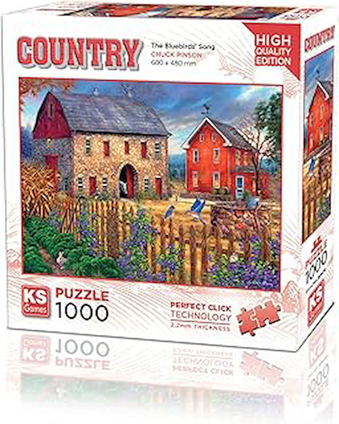 20676 The Bluebirds Song 1000 Parça Puzzle -KS Puzzle