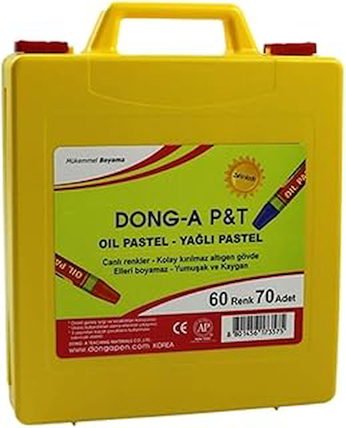 Dong-A 70 Adet 60 Renk Pastel Boya Plastik Çantalı