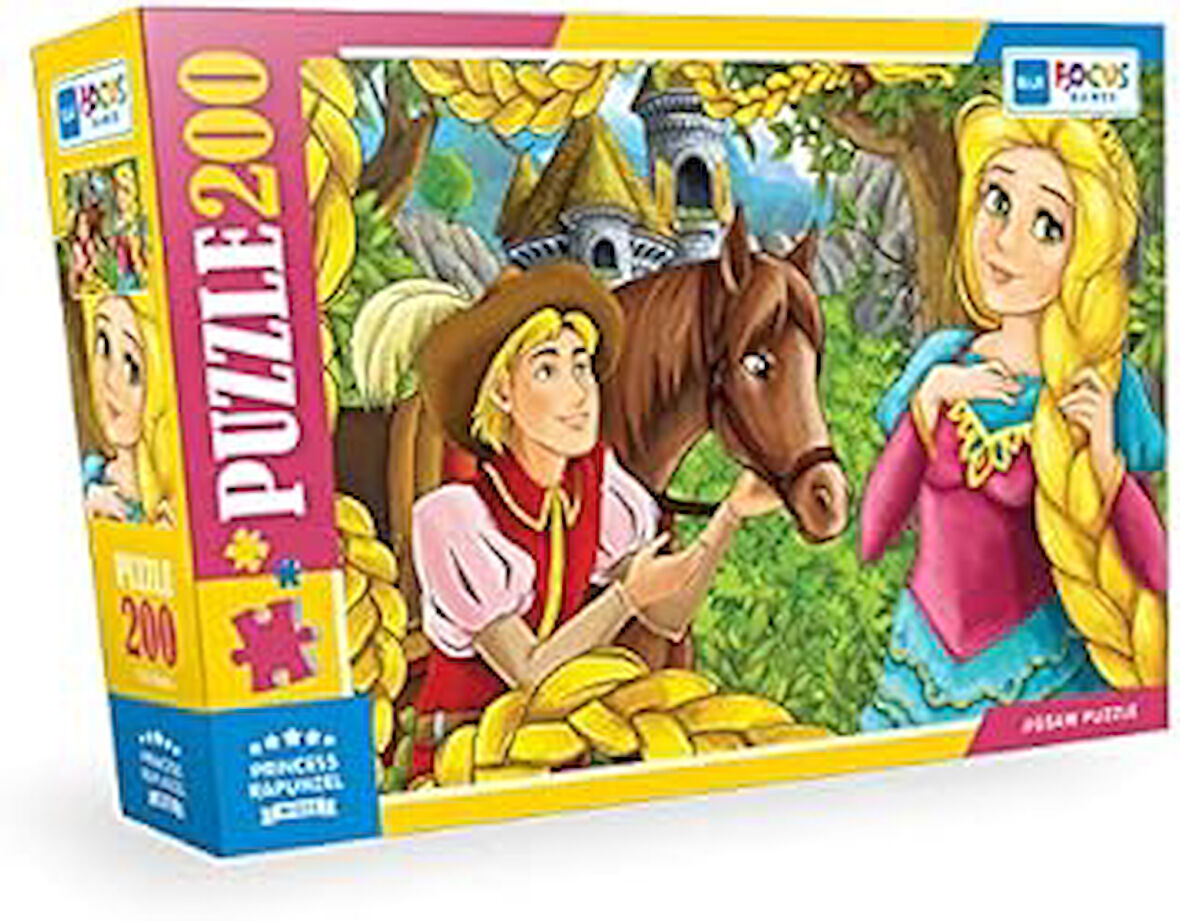 Blue Focus Princess RapunzeL - Puzzle 200 Parça