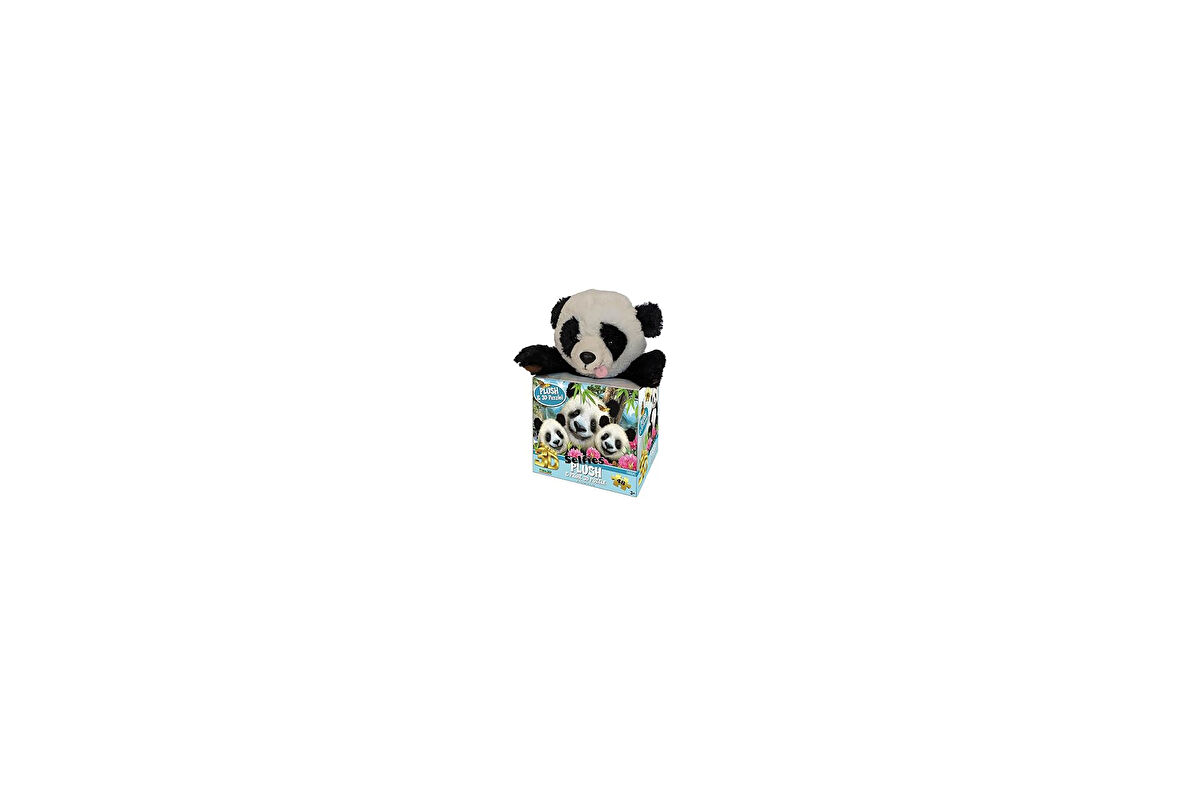 Prime 3D - Panda Peluş ve Selfie 48 Parça Puzzle