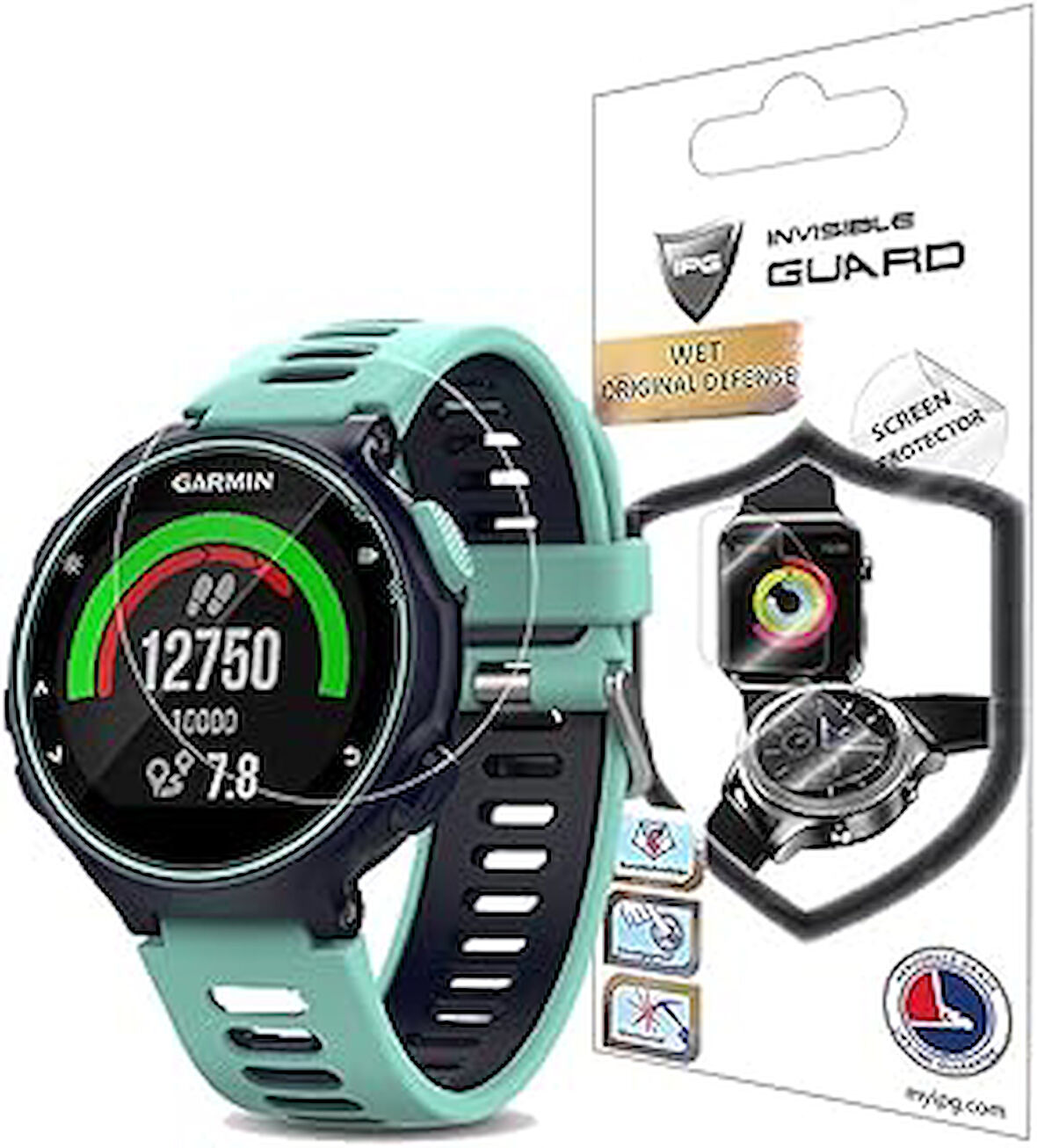 IPG Garmin Fore Runner 735Xt Watch Ekran Koruyucu, 2 Adet