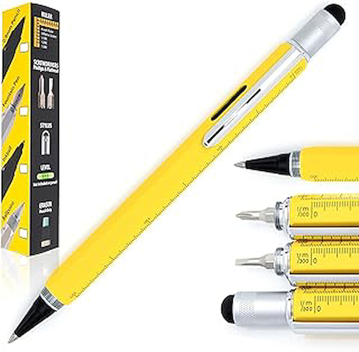 Monteverde Tool Pen Serisi MV35222 RB Multifunction Sarı Roller Kalem