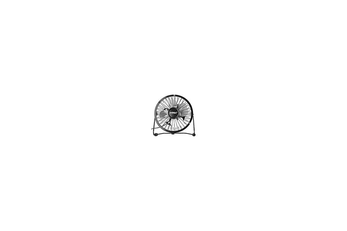 Lunatic Enanerest Tkz Masa Üstü USB Fan Soğutucu Vantilatör Klima USB Girişli Metal Serinletici Fan Mini Vantilatör Fan Klima Aşağı Yukarı Ayarlabilir Sessiz Çalışma, Lunatic, Siyah
