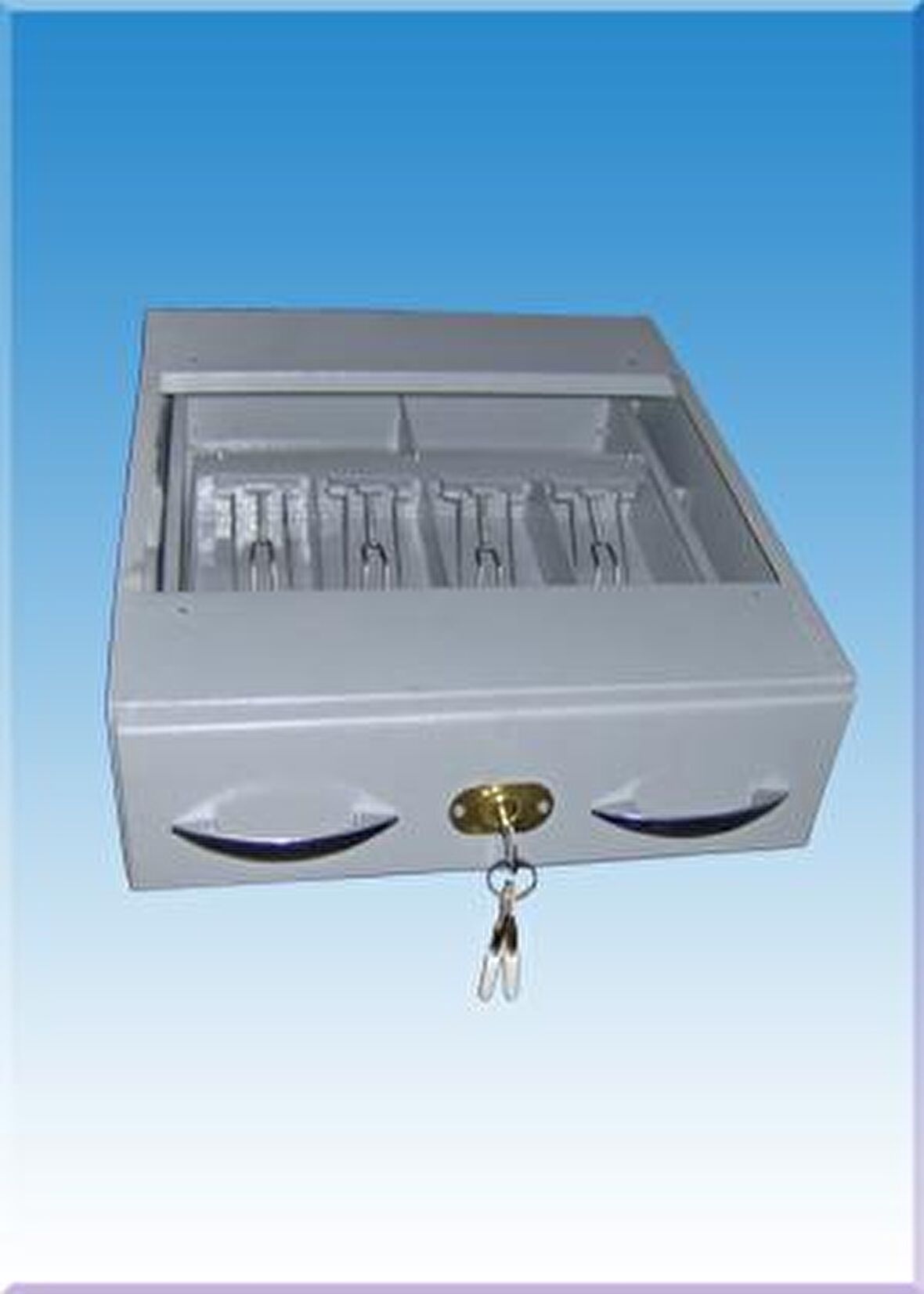BANKA PARA ÇEKMECESİ ÇELİK PARA KASASI ANAHTARLI 124547CM 1