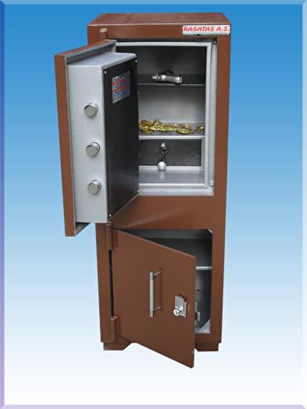 009EA OFİS TİPİ ELEKTRONİK ŞİFRELİ VE ANAHTARLI TERS KAPAKLI ÇELİ