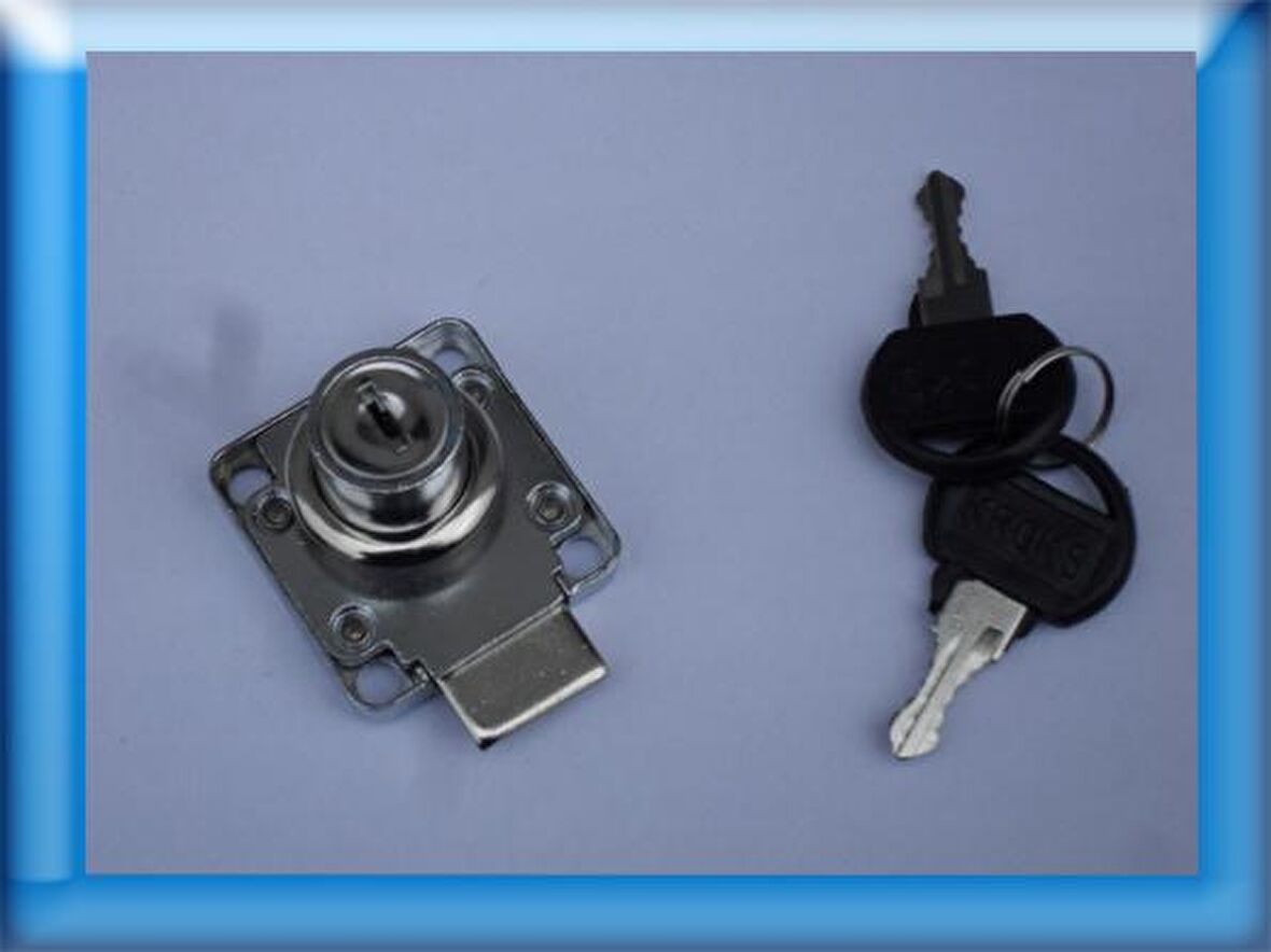 KROKS KLC338 1 Cİ SINIF ÖZEL KROM KAPLAMA ÇEKMECE KİLİTİ 3 9