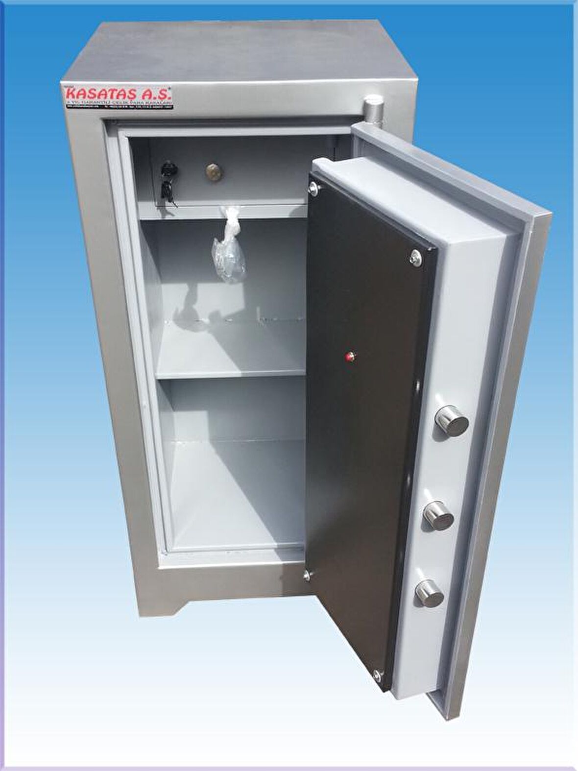 008TPE KIBRIS TİPİ TEKKAPILI PARMAK İZLİ ELEKTRONİK ŞİFRELİ VE KU