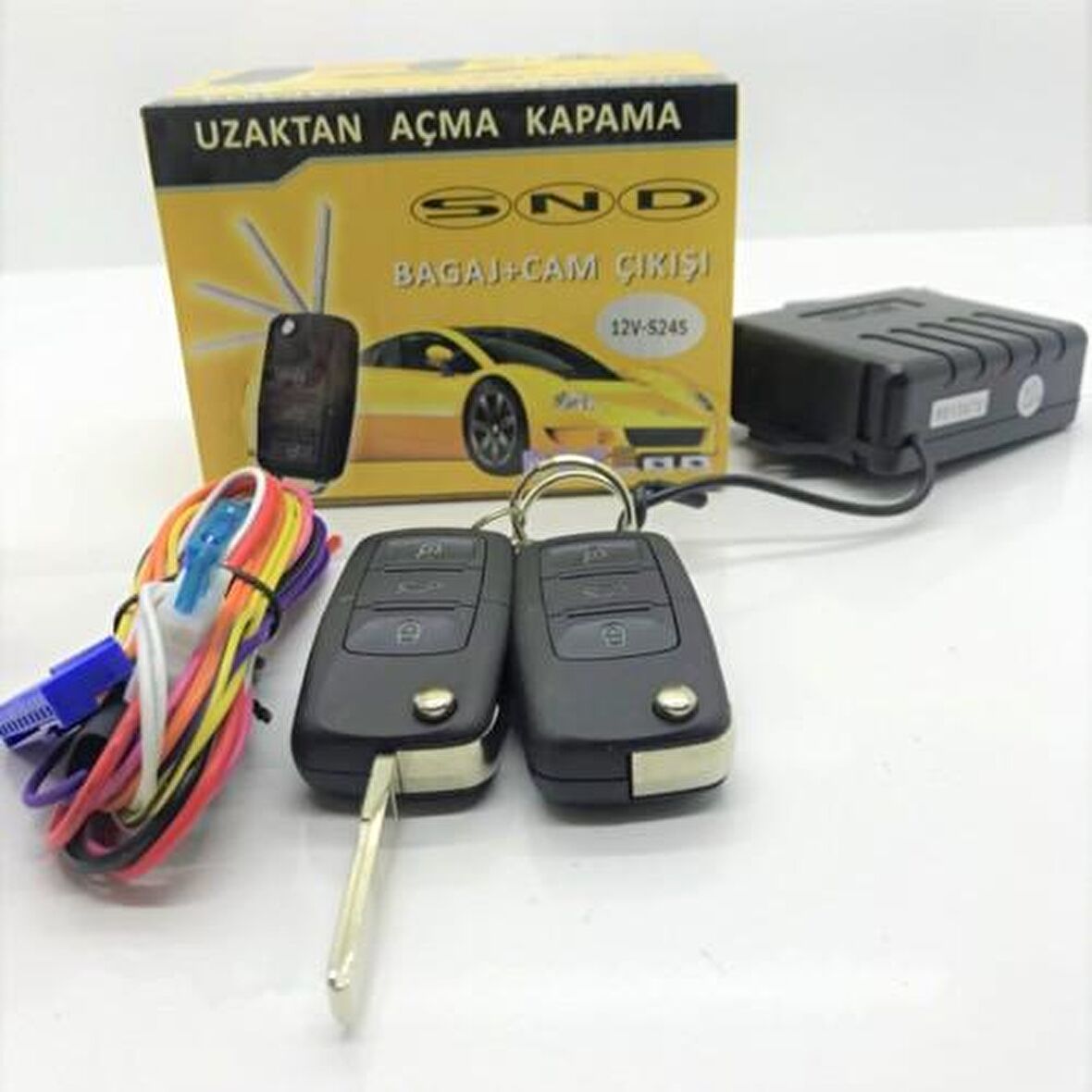 SND 12V Sustalı Uzaktan Açma Kapama Alarm Seti