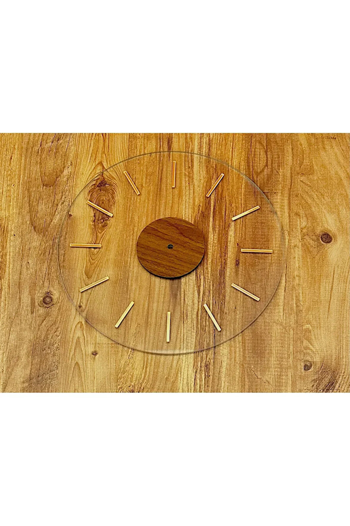 Masifgöbek Gold Rakam Çubuk Rakamlı Şeffaf Cam*(SADECE CAM)*