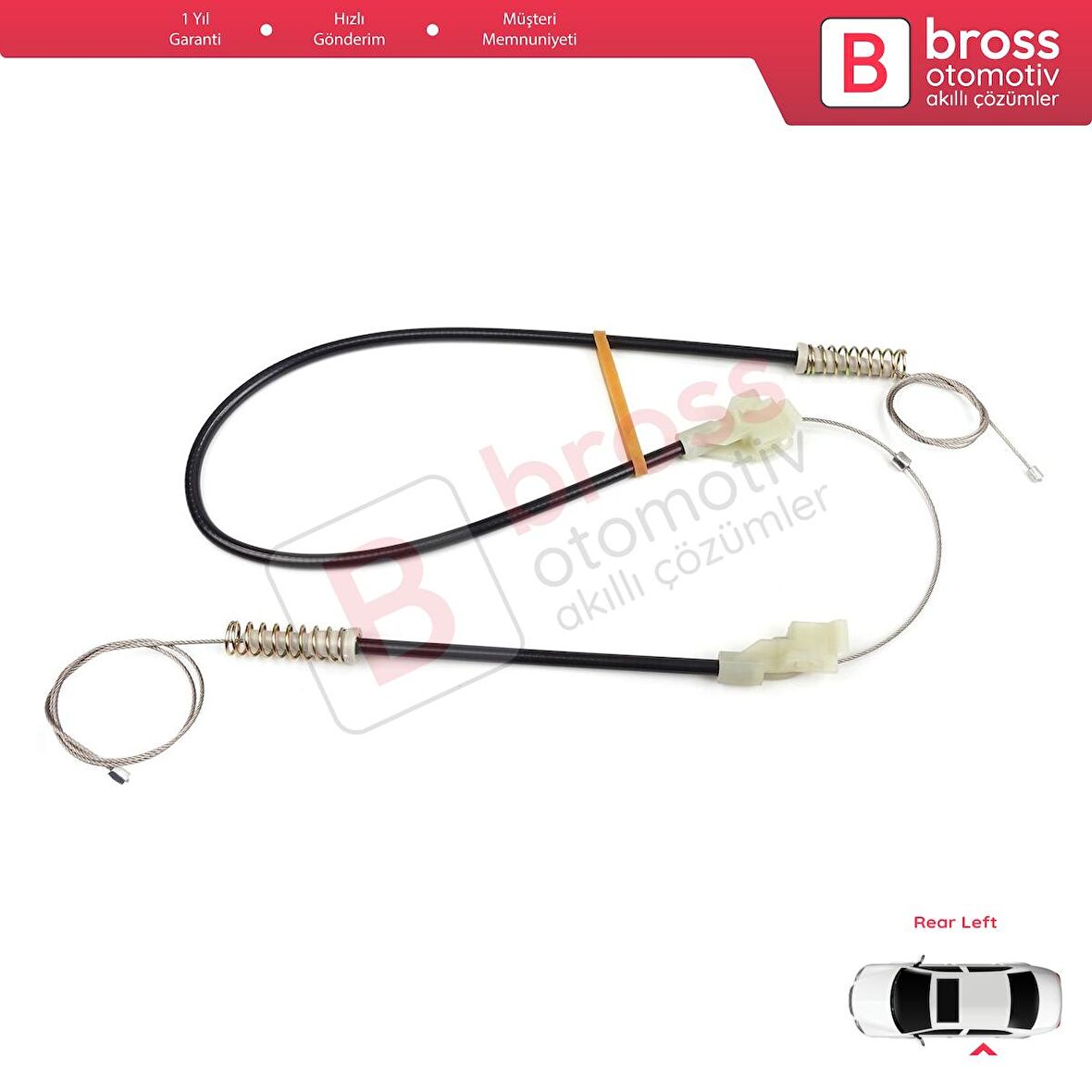 Land Rover Freelander MK1 1997-2006 3/5 Kapı ALR8179 İçin MANUEL Arka Sol Kapı Cam Kriko Tamir Seti