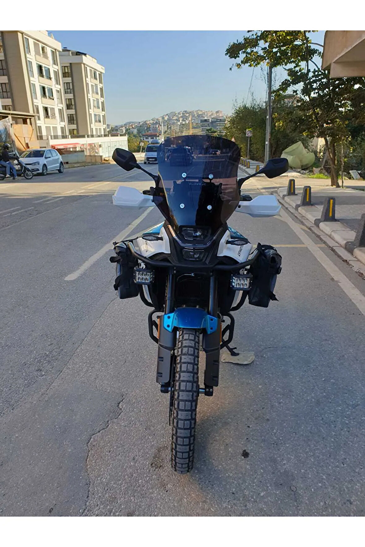 CF MOTO 450 MT Siperlik Ön Cam 2024 Model 55cm siyah Renkli 4mm UZUN CAM