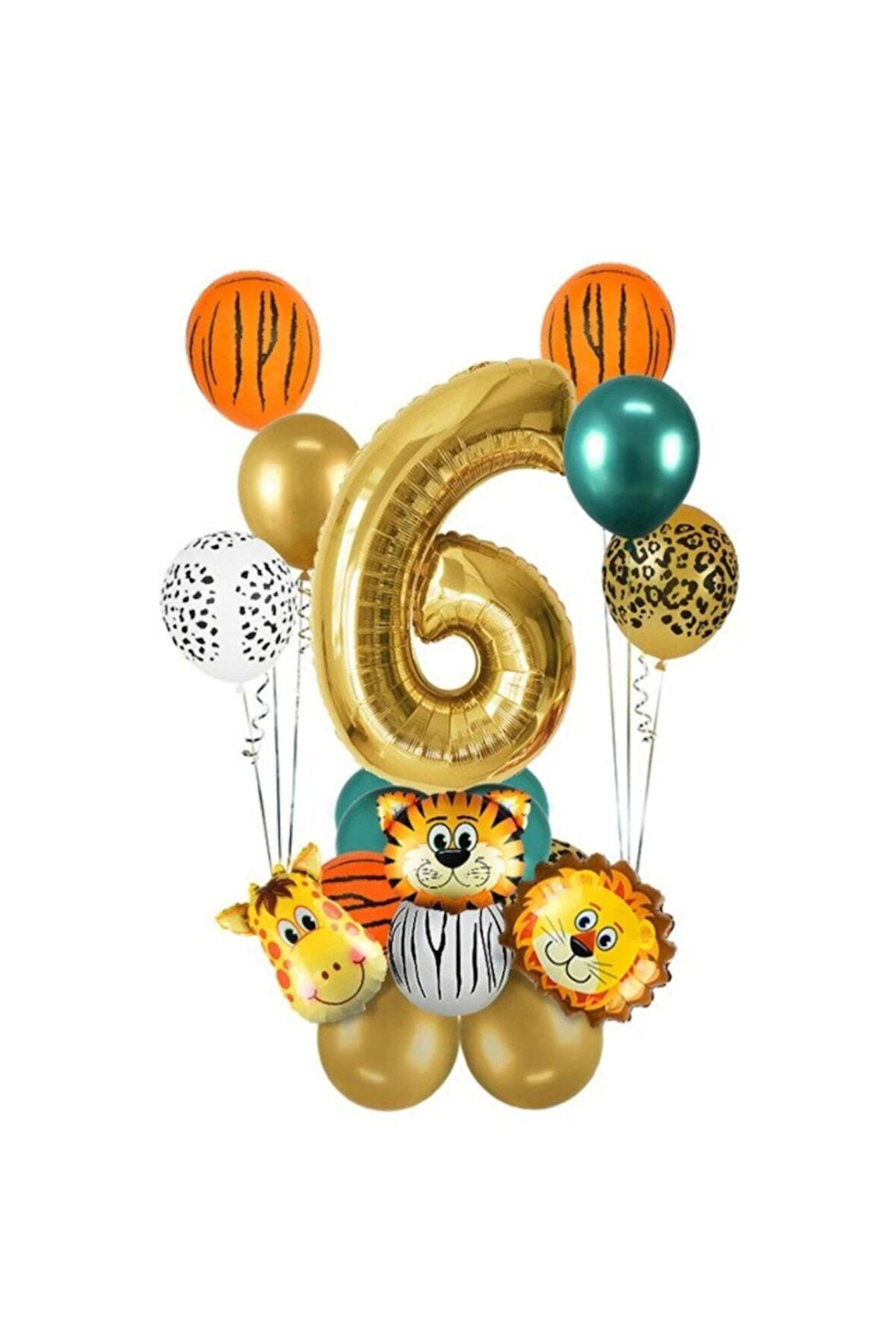 6 Yaş Gold Safari Temalı Balon Seti