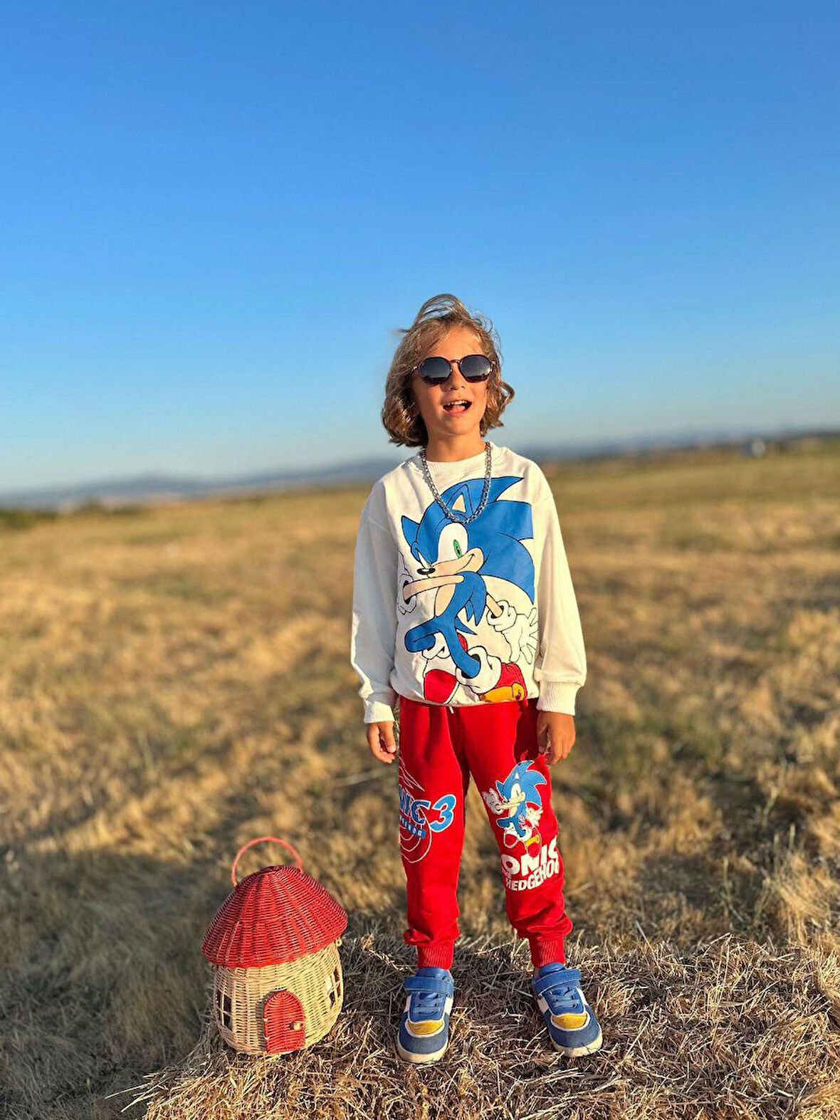 Cg Kids Sonic Baskılı 2 Iplik Erkek Çocuk Alt Üst Süper Tarz Takım