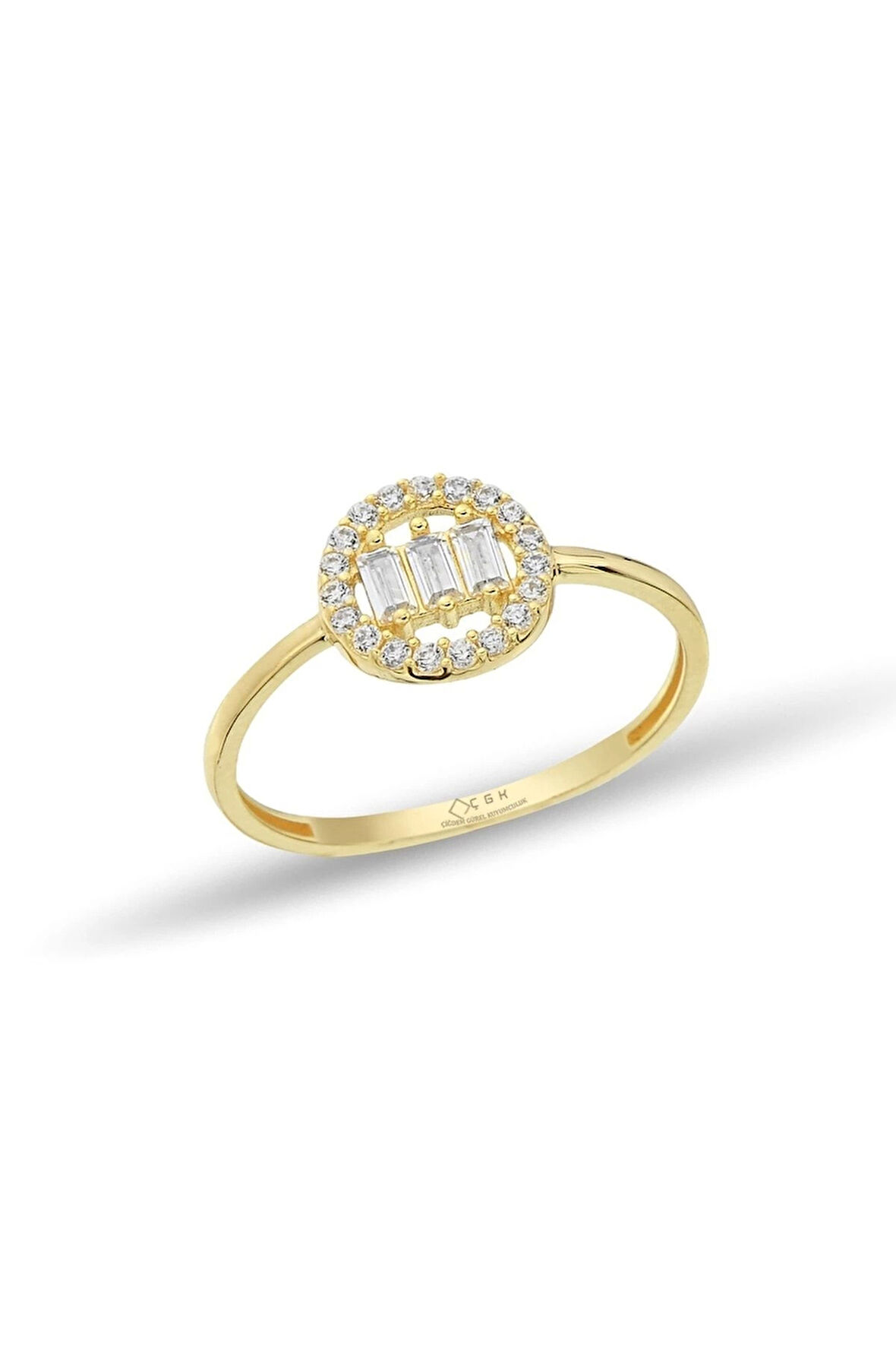 Çıtır Baget Taşlı Altın Yüzük