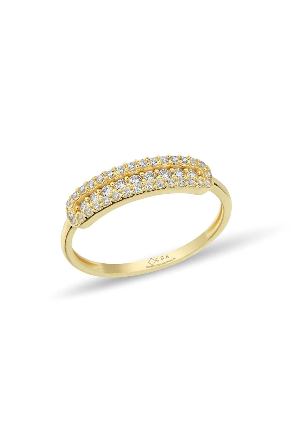 Çıtır Taşlı Altın Yüzük