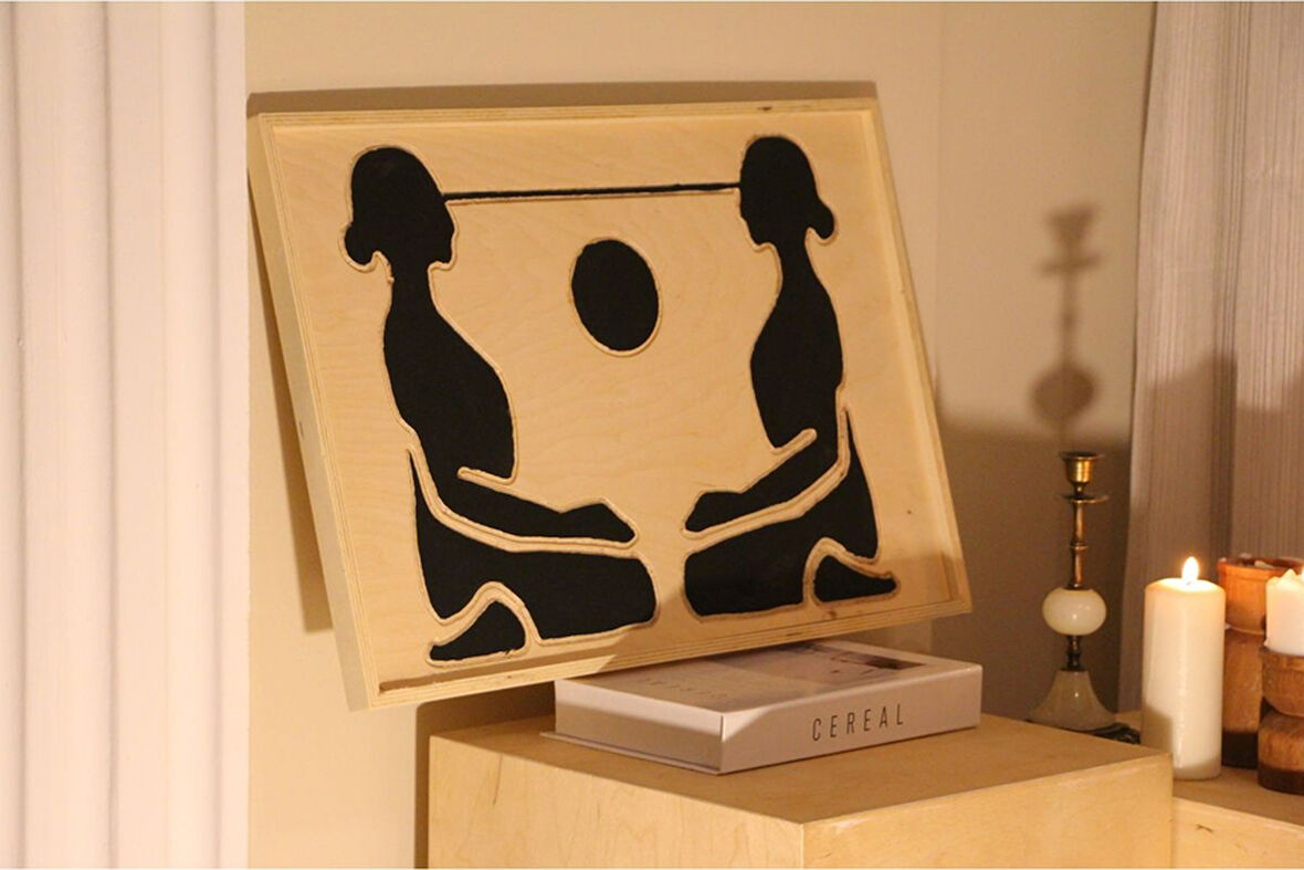 Cıgılwood Medıtatıon Ahşap Bohem Tablo 62 x 41