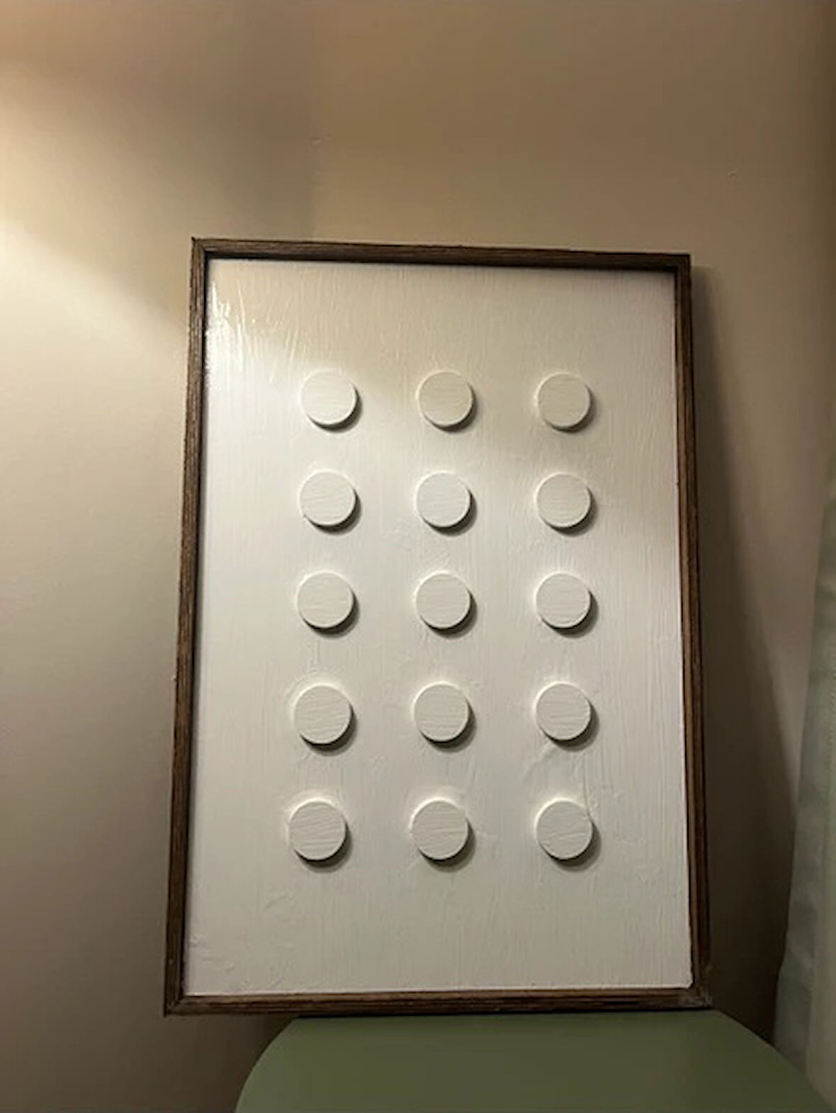 Cıgıl Wood Whıte Poınt Ahşap Bohem Tablo 63 x 43