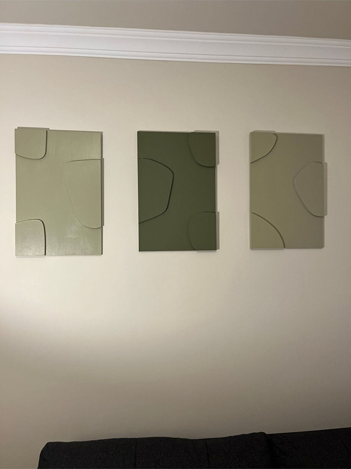 Cıgılwood Taşlar Ahşap Bohem Tablo 3 Set 60 x 40