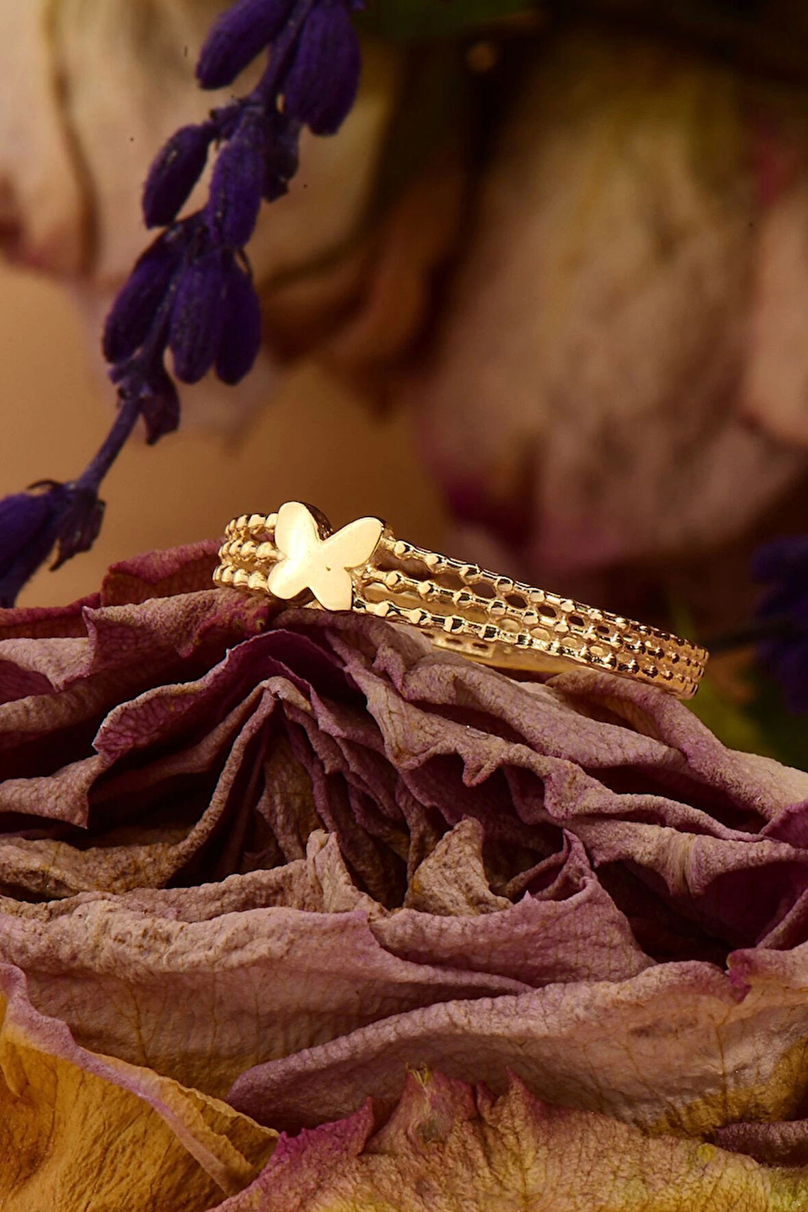 Kelebek Altın Yüzük