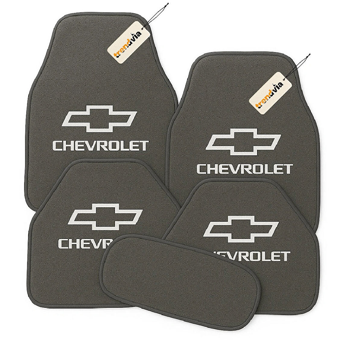 Gri Renk Chevrolet Oto Halı Paspas Takımı 5’li Set – Aracınıza Özel Şık ve Dayanıklı Zemin Koruma