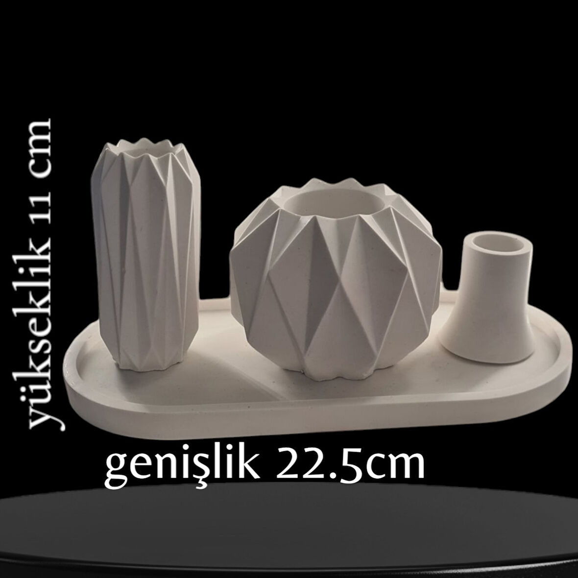 fantazi 4 lü mumluk vazo takımı