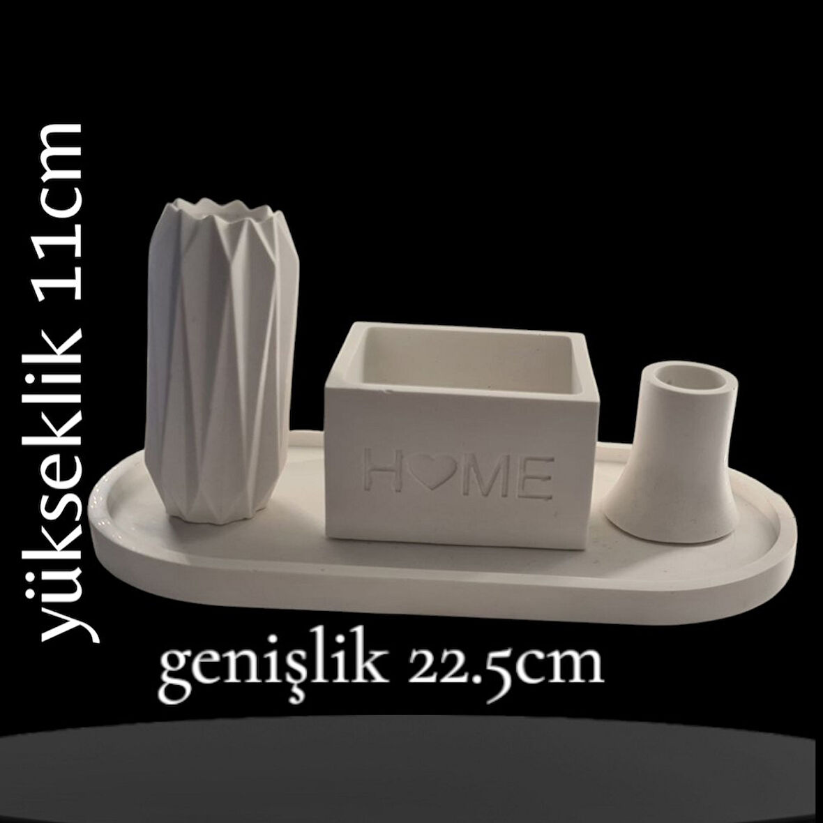 Premium 4 lü mumluk vazo takımı