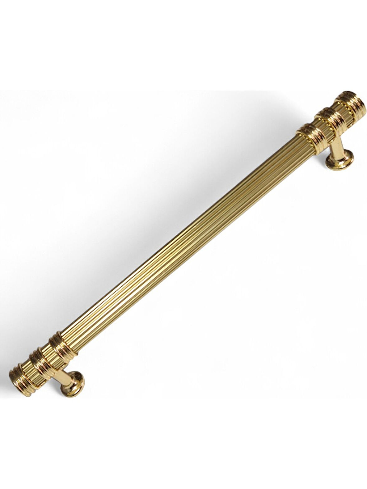 Çizgili Nesli Alüminyum Metal Lüks Modern Mobilya Çekmece Mutfak Dolabı Kulpu Altın 224mm