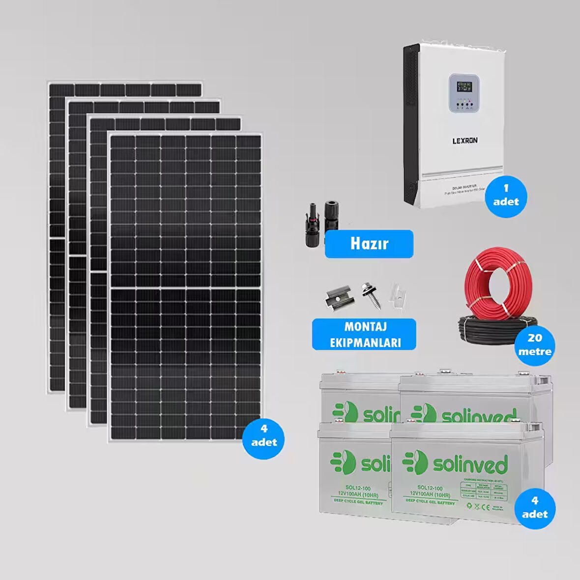 CKS ENERJI 6.2 kW Hazır Solar Paket Kolay Kurulum(MİNİMUM PAKET)