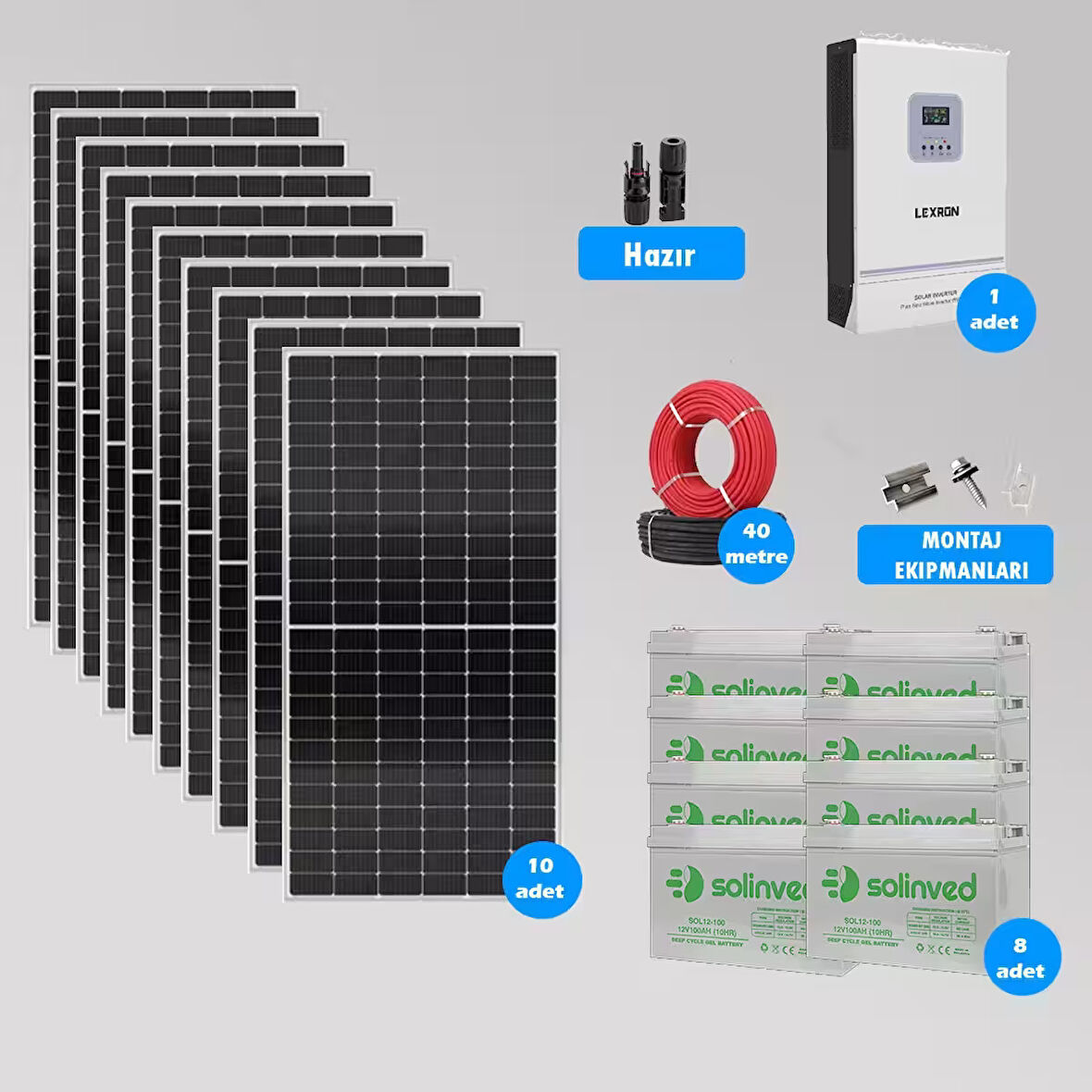 CKS ENERJI 6.2 kW Hazır Solar Paket Kolay Kurulum(MAKSİMUM PAKET)