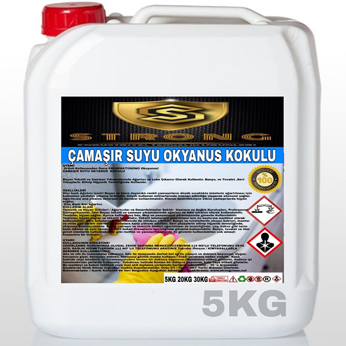 Strong Çamaşır Suyu Okyanus 5 Kg