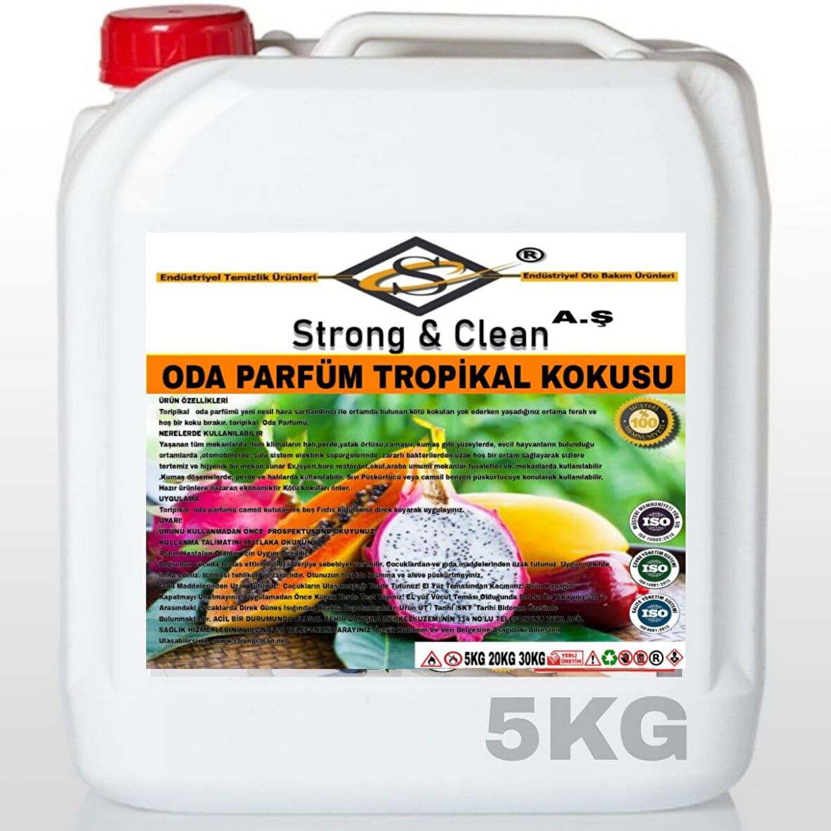 Oda Parfümü Tropikal Kokusu 5 Kg